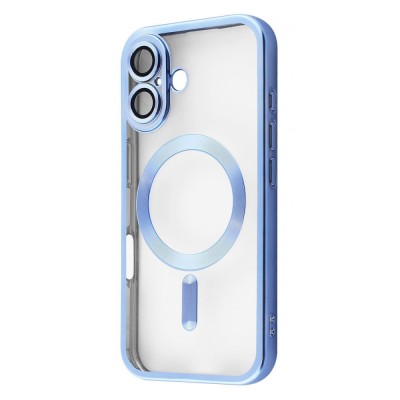 Чохол Metal Matte Case with Magnetic Ring iPhone 16 ultramarine