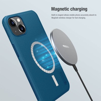 Чохол Nillkin Matte Magnetic Pro для Apple iPhone 15 (6.1") Синій / Blue
