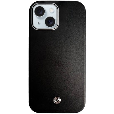 Чохол PC+Leather SGP with MagSafe для Apple iPhone 14 (6.1") Black