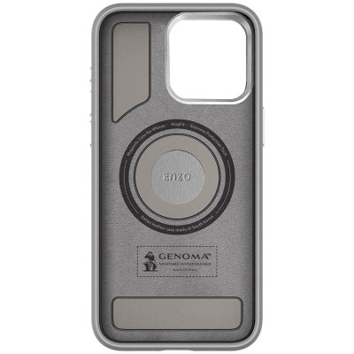 Чохол PC+Leather SGP with MagSafe для Apple iPhone 15 Pro Max (6.7") Grey