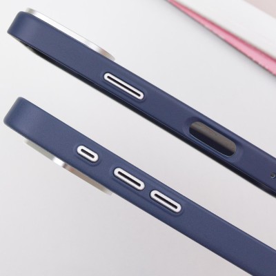 Чохол PC+Leather SGP with MagSafe для Apple iPhone 16 (6.1") Blue Чохол PC+Leather SGP with MagSafe для Apple iPhone 16 (6.1") Blue