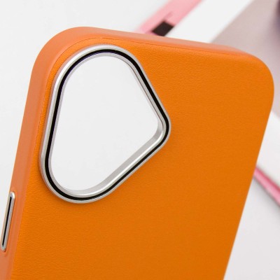 Чохол PC+Leather SGP with MagSafe для Apple iPhone 16 (6.1") Brown