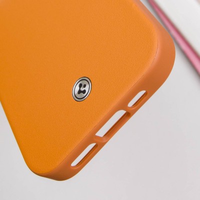 Чохол PC+Leather SGP with MagSafe для Apple iPhone 16 (6.1") Brown