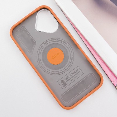 Чохол PC+Leather SGP with MagSafe для Apple iPhone 16 Plus (6.7") Brown