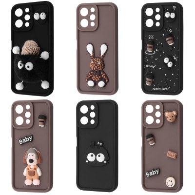 Чохол Pretty Things Case Xiaomi Redmi 12 4G brown/fluffy white