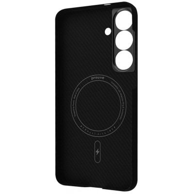 Чохол Proove Carbon Slim with Magnetic Ring Samsung Galaxy S25 Plus black (PCCSSGSP2502)