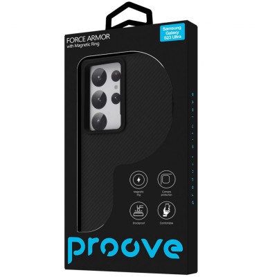 Чохол Proove Force Armor Case with Magnetic Ring Samsung Galaxy S23 Ultra black
