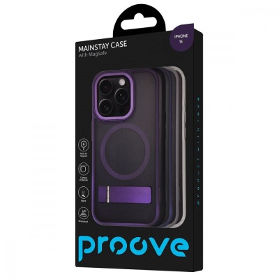 Чохол Proove Mainstay Case with Magnetic Ring iPhone 16 black (PCMCIP160002)