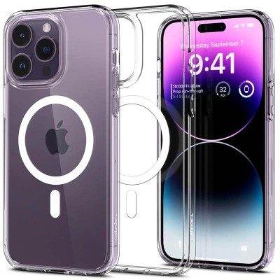 Чохол SGP Ultra Hybrid (MagFit) для Apple iPhone 14 Pro (6.1") Прозорий Чохол SGP Ultra Hybrid (MagFit) для Apple iPhone 14 Pro (6.1") Прозорий