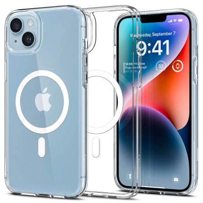 Чохол SGP Ultra Hybrid (MagFit) для Apple iPhone 15 (6.1") Прозорий