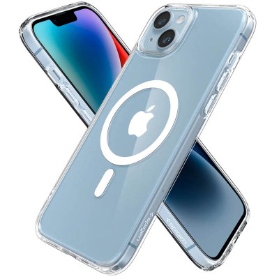 Чохол SGP Ultra Hybrid (MagFit) для Apple iPhone 15 (6.1") Прозорий