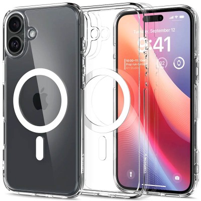 Чохол SGP Ultra Hybrid (MagFit) для Apple iPhone 16 (6.1") Прозорий