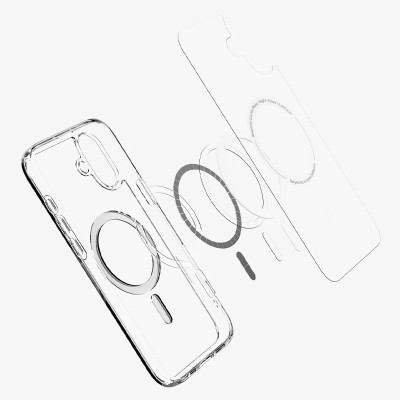 Чохол SGP Ultra Hybrid (MagFit) для Apple iPhone 16 (6.1") Прозорий