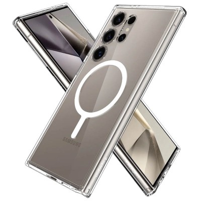 Чохол SGP Ultra Hybrid (MagFit) для Samsung Galaxy S25 Ultra Прозорий Чохол SGP Ultra Hybrid (MagFit) для Samsung Galaxy S25 Ultra Прозорий