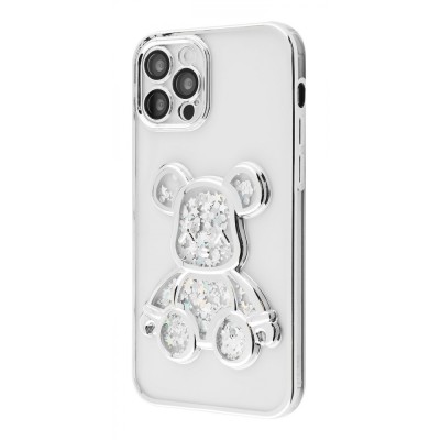 Чохол Shining Bear Case iPhone 12 Pro Max silver