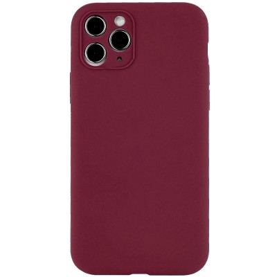 Чохол Silicone Case Full Camera Protective (AA) NO LOGO для Apple iPhone 12 Pro (6.1") Бордовий / Plum Чохол Silicone Case Full Camera Protective (AA) NO LOGO для Apple iPhone 12 Pro (6.1") Бордовий / Plum