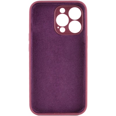 Чохол Silicone Case Full Camera Protective (AA) NO LOGO для Apple iPhone 14 Pro (6.1") Бордовий / Plum Чохол Silicone Case Full Camera Protective (AA) NO LOGO для Apple iPhone 14 Pro (6.1") Бордовий / Plum