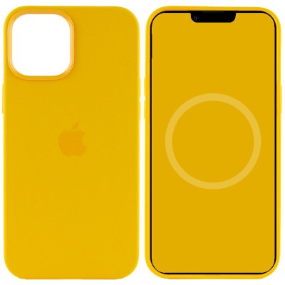 Чохол Silicone case (AAA) full with Magsafe and Animation для Apple iPhone 12 Pro / 12 (6.1") Жовтий / Sunflower Чохол Silicone case (AAA) full with Magsafe and Animation для Apple iPhone 12 Pro / 12 (6.1") Жовтий / Sunflower