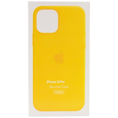 Чохол Silicone case (AAA) full with Magsafe and Animation для Apple iPhone 12 Pro / 12 (6.1") Жовтий / Sunflower Чохол Silicone case (AAA) full with Magsafe and Animation для Apple iPhone 12 Pro / 12 (6.1") Жовтий / Sunflower