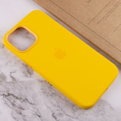 Чохол Silicone case (AAA) full with Magsafe and Animation для Apple iPhone 12 Pro / 12 (6.1") Жовтий / Sunflower Чохол Silicone case (AAA) full with Magsafe and Animation для Apple iPhone 12 Pro / 12 (6.1") Жовтий / Sunflower