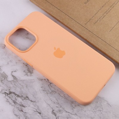 Чохол Silicone case (AAA) full with Magsafe and Animation для Apple iPhone 12 Pro / 12 (6.1") Помаранчевий / Cantaloupe Чохол Silicone case (AAA) full with Magsafe and Animation для Apple iPhone 12 Pro / 12 (6.1") Помаранчевий / Cantaloupe