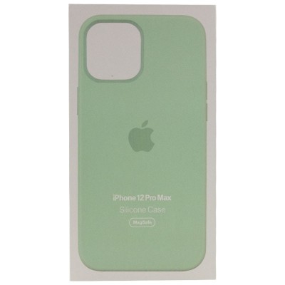 Чохол Silicone case (AAA) full with Magsafe and Animation для Apple iPhone 12 Pro Max (6.7") Зелений / Pistachio Чохол Silicone case (AAA) full with Magsafe and Animation для Apple iPhone 12 Pro Max (6.7") Зелений / Pistachio