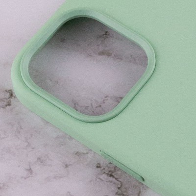 Чохол Silicone case (AAA) full with Magsafe and Animation для Apple iPhone 12 Pro Max (6.7") Зелений / Pistachio Чохол Silicone case (AAA) full with Magsafe and Animation для Apple iPhone 12 Pro Max (6.7") Зелений / Pistachio