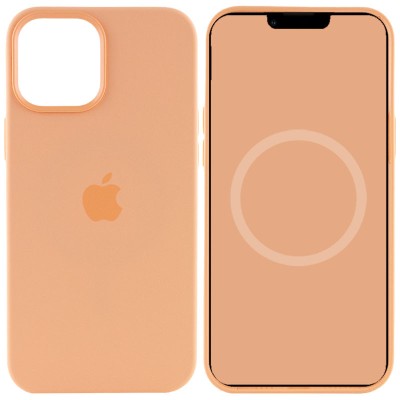 Чохол Silicone case (AAA) full with Magsafe and Animation для Apple iPhone 12 Pro Max (6.7") Помаранчевий / Cantaloupe Чохол Silicone case (AAA) full with Magsafe and Animation для Apple iPhone 12 Pro Max (6.7") Помаранчевий / Cantaloupe