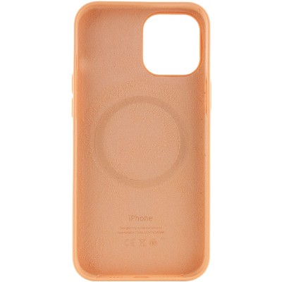 Чохол Silicone case (AAA) full with Magsafe and Animation для Apple iPhone 12 Pro Max (6.7") Помаранчевий / Cantaloupe Чохол Silicone case (AAA) full with Magsafe and Animation для Apple iPhone 12 Pro Max (6.7") Помаранчевий / Cantaloupe