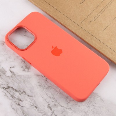 Чохол Silicone case (AAA) full with Magsafe and Animation для Apple iPhone 12 Pro Max (6.7") Помаранчевий / Pink citrus Чохол Silicone case (AAA) full with Magsafe and Animation для Apple iPhone 12 Pro Max (6.7") Помаранчевий / Pink citrus