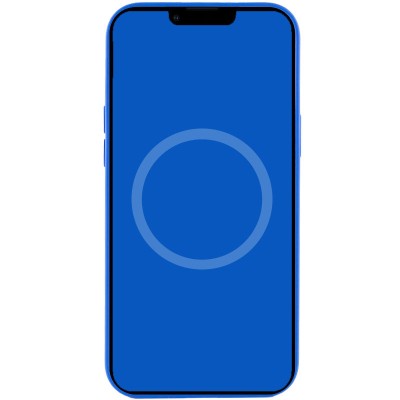 Чохол Silicone case (AAA) full with Magsafe and Animation для Apple iPhone 12 Pro Max (6.7") Синій / Capri Blue