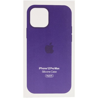 Чохол Silicone case (AAA) full with Magsafe and Animation для Apple iPhone 12 Pro Max (6.7") Фіолетовий / Amethyst Чохол Silicone case (AAA) full with Magsafe and Animation для Apple iPhone 12 Pro Max (6.7") Фіолетовий / Amethyst