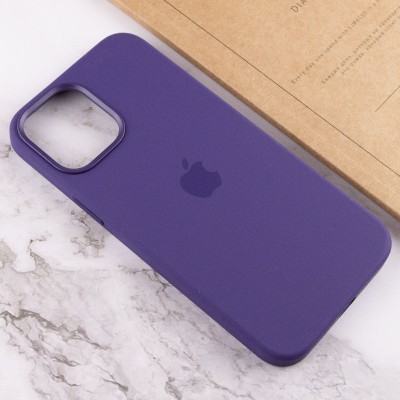 Чохол Silicone case (AAA) full with Magsafe and Animation для Apple iPhone 12 Pro Max (6.7") Фіолетовий / Amethyst Чохол Silicone case (AAA) full with Magsafe and Animation для Apple iPhone 12 Pro Max (6.7") Фіолетовий / Amethyst
