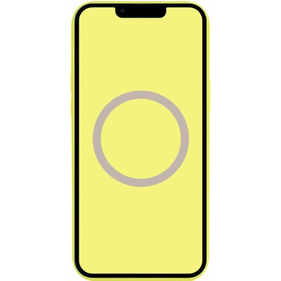 Чохол Silicone case (AAA) full with Magsafe and Animation для Apple iPhone 13 (6.1") Жовтий / Lemon Zest