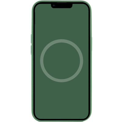 Чохол Silicone case (AAA) full with Magsafe and Animation для Apple iPhone 13 Pro (6.1") Зелений / Clover