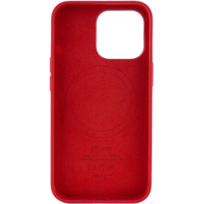 Чохол Silicone case (AAA) full with Magsafe and Animation для Apple iPhone 13 Pro (6.1") Червоний / Red Чохол Silicone case (AAA) full with Magsafe and Animation для Apple iPhone 13 Pro (6.1") Червоний / Red