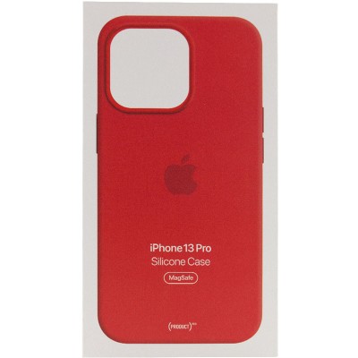 Чохол Silicone case (AAA) full with Magsafe and Animation для Apple iPhone 13 Pro (6.1") Червоний / Red Чохол Silicone case (AAA) full with Magsafe and Animation для Apple iPhone 13 Pro (6.1") Червоний / Red
