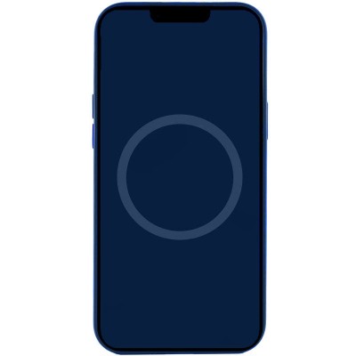 Чохол Silicone case (AAA) full with Magsafe and Animation для Apple iPhone 15 (6.1") Синій / Storm Blue