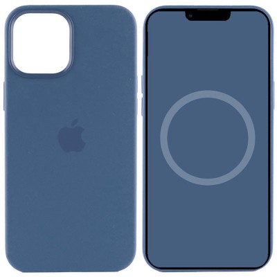 Чохол Silicone case (AAA) full with Magsafe and Animation для Apple iPhone 15 Pro (6.1") Синій / Winter blue Чохол Silicone case (AAA) full with Magsafe and Animation для Apple iPhone 15 Pro (6.1") Синій / Winter blue