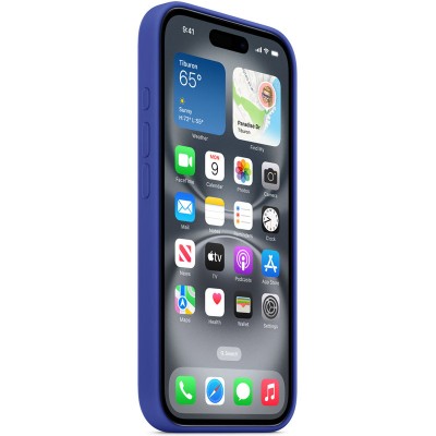 Чохол Silicone case (AAA) full with Magsafe and Animation для Apple iPhone 16 (6.1") Синій / Ultramarine Чохол Silicone case (AAA) full with Magsafe and Animation для Apple iPhone 16 (6.1") Синій / Ultramarine