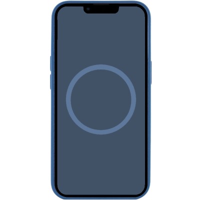 Чохол Silicone case (AAA) full with Magsafe and Animation для Apple iPhone 16 Plus (6.7") Denim