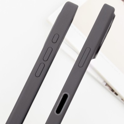 Чохол Silicone case (AAA) with Magsafe and Animation (button) для Apple iPhone 16 (6.1") Stone Grey