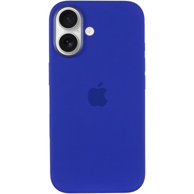 Чохол Silicone case (AAA) with Magsafe and Animation (button) для Apple iPhone 16 (6.1") Ultramarine Чохол Silicone case (AAA) with Magsafe and Animation (button) для Apple iPhone 16 (6.1") Ultramarine