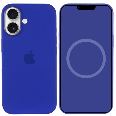 Чохол Silicone case (AAA) with Magsafe and Animation (button) для Apple iPhone 16 (6.1") Ultramarine Чохол Silicone case (AAA) with Magsafe and Animation (button) для Apple iPhone 16 (6.1") Ultramarine