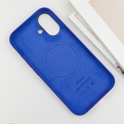 Чохол Silicone case (AAA) with Magsafe and Animation (button) для Apple iPhone 16 (6.1") Ultramarine Чохол Silicone case (AAA) with Magsafe and Animation (button) для Apple iPhone 16 (6.1") Ultramarine