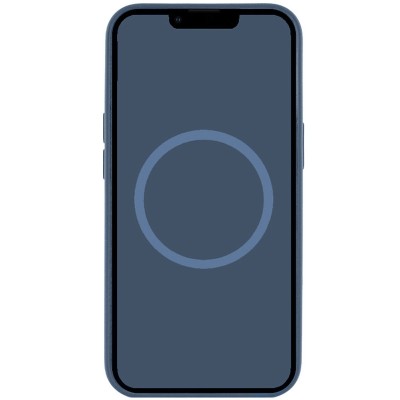 Чохол Silicone case (AAA) with Magsafe and Animation (button) для Apple iPhone 16 Pro (6.3") Denim