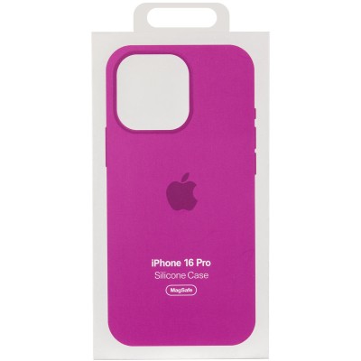 Чохол Silicone case (AAA) with Magsafe and Animation (button) для Apple iPhone 16 Pro (6.3") Fuchsia Чохол Silicone case (AAA) with Magsafe and Animation (button) для Apple iPhone 16 Pro (6.3") Fuchsia
