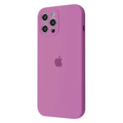 Чохол Silicone Case Camera Protection iPhone 12 Pro Max black currant