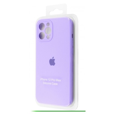 Чохол Silicone Case Camera Protection iPhone 12 Pro Max black currant