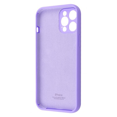 Чохол Silicone Case Camera Protection iPhone 12 Pro Max black currant